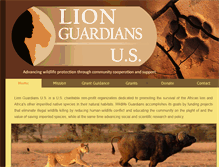 Tablet Screenshot of lionguardiansus.org